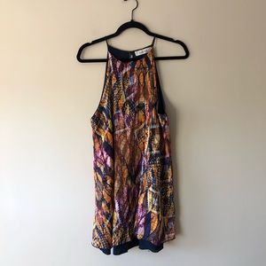 Fabrik multi color printed sleeveless dress